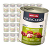Animonda GranCarno Adult 24x800g Mokra Karma Dla Psa z Wołowiną Królikiem i Ziołami