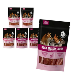 PetRepublic Przysmak Dla Psa 6x100g Suszone Piersi Z Kaczki I Kurczaka