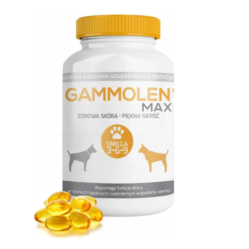 Suplement dla zdrowej skóry psów i kotów Gammolen