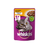 WHISKAS z Kurczakiem w Galaretce, 100g*24 Saszetki Mokra karma dla kota 1+
