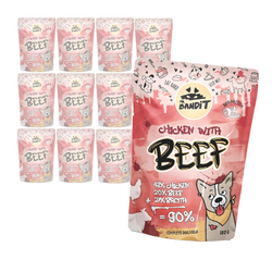 Mr. Bandit Chicken with Beef 12x380g Mokra Karma Dla Psa Kurczak Z Wołowiną