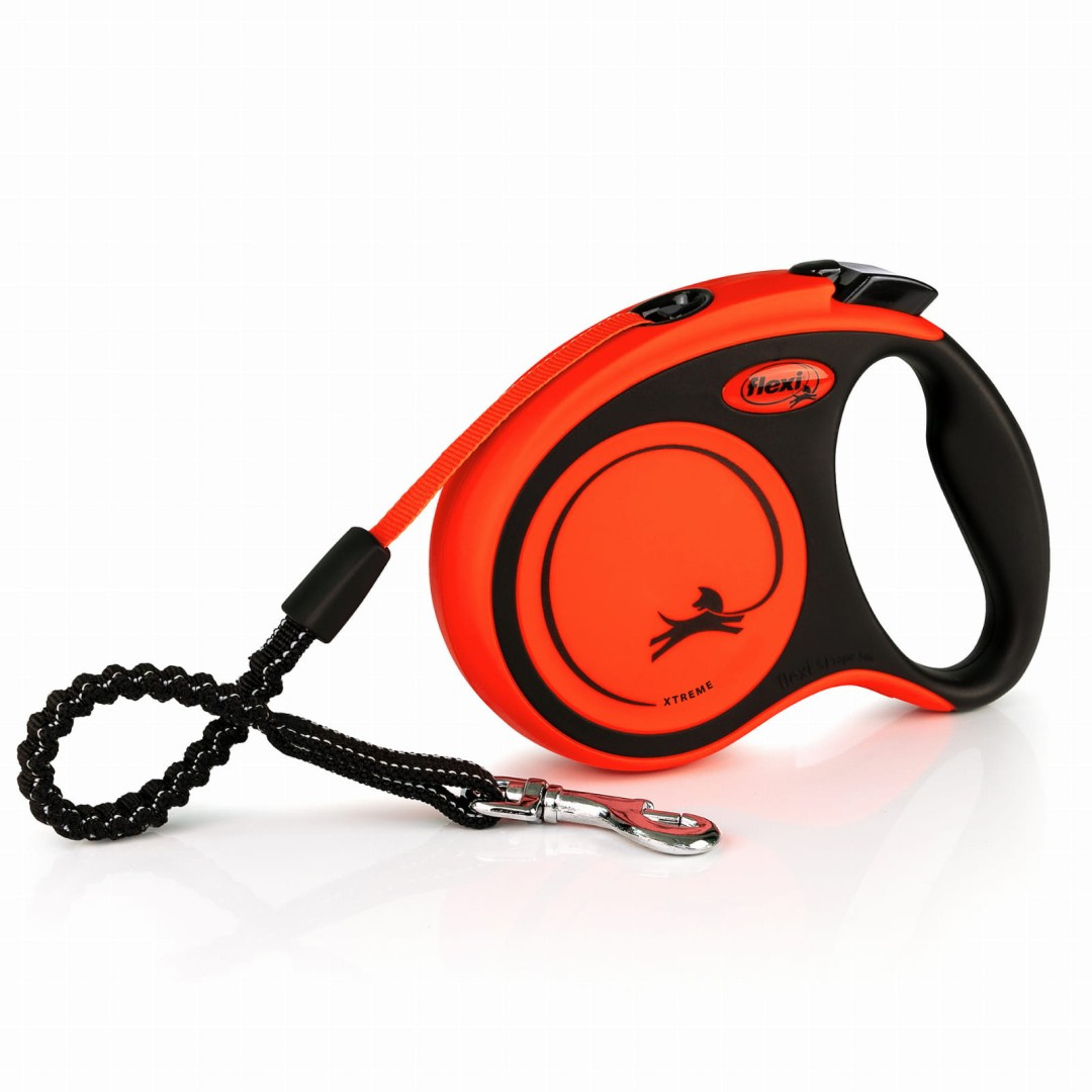 Flexi Xtreme XS Taśma 3M Automatyczna Smycz Dla Psów Do 12kg Pomarańczowa