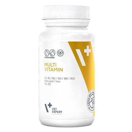 Suplementy dla psa i kota VetExpert Multivitamin WITALNOŚĆ 30 kapsułek