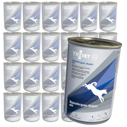 Trovet Hypoallergenic RRD Rabbit 24x400g Lekkostrawna Mokra Karma Z Królikiem Dla Psów Z Nadwrażliwością Pokarmową