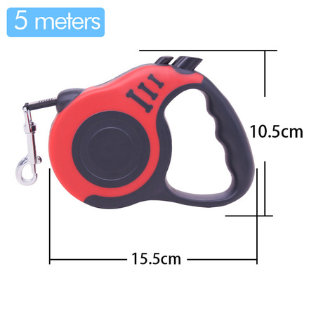 Smycz automatyczna Niebieska Długość 5m Dla Psów Psa Kota Do 15kg