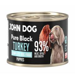 John Dog Pure Black Turkey Puppies 200g Mokra Karma Dla Szczeniąt Z Indykiem