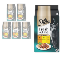 Sheba Fresh&Fine Saszetki 36x50g Mokra Karma Dla Kotów W Sosie Kurczak Indyk Kaczka