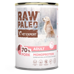 Raw Paleo Adult Monoprotein 400g Mokra Karma Dla Psa  z Wieprzowiną