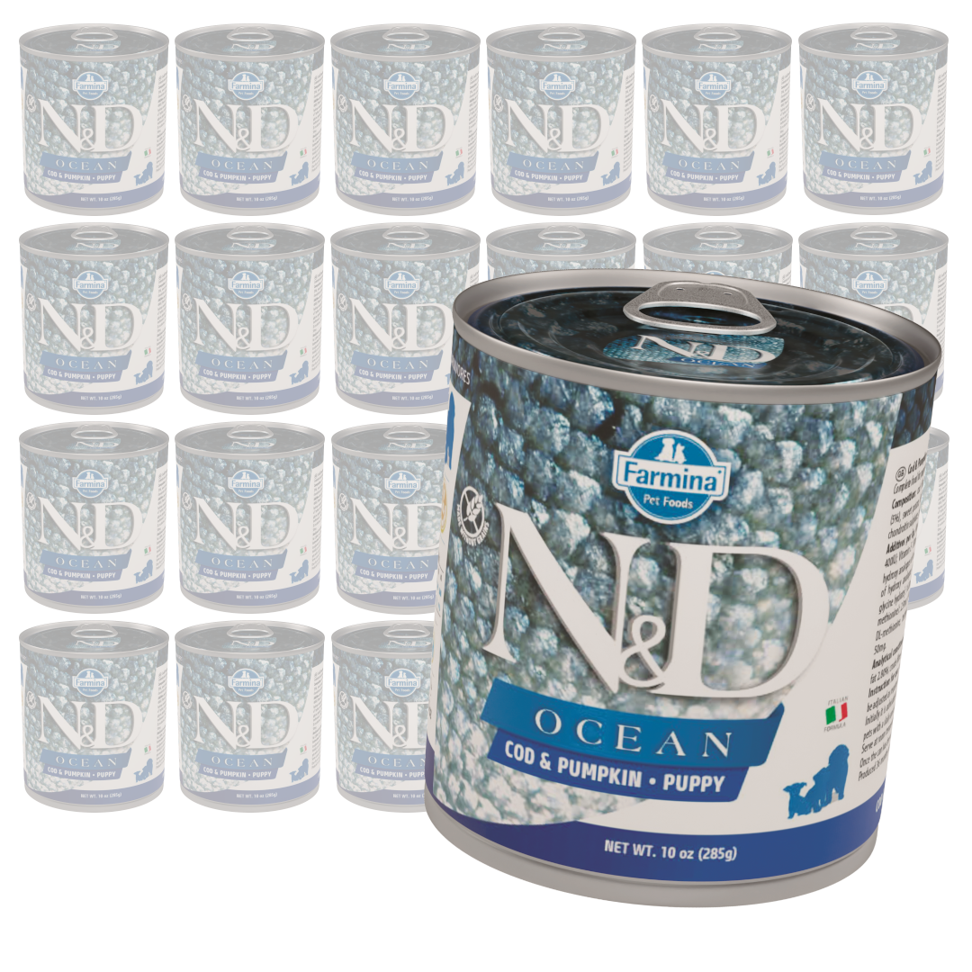 Farmina N&D Dog Ocean Cod Pumpkin Puppy Mokra Karma dla Szczeniąt Dorsz i Dynia