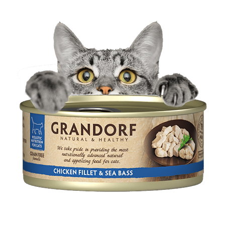 Mokra Karma Dla Kota Grandorf Filety Z Kurczaka I Okonia 24x70g