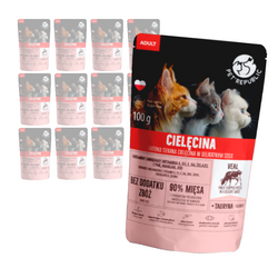 Mokra Karma Dla Kota PetRepublic Fileciki Z Cielęciną Saszetka 12x100g