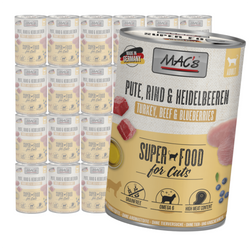 MAC's Cat Mokra Karma Dla Kota Indyk Wołowina Borówki 24x400g