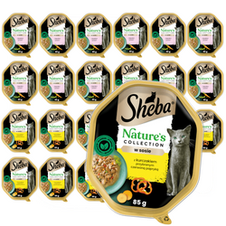 Sheba Nature's Collection Mix Smaków Łosoś I Kurczak W Sosie 24x85g Mokra Karma Dla Dorosłych Kotów
