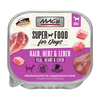 MAC's Dog Bezzbożowa Mokra Karma Dla Psa Tacka 150g z Cielęciną Sercami i Wątróbką
