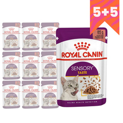 Royal Canin FHN Sensory Taste 10x85g Karma Mokra Kawałki W Sosie Dla Kotów Dorosłych Pobudzająca Wrażenia Smakowe 5+5 GRATIS