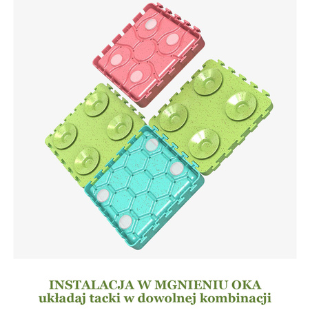 Tacka Do Wylizywania Dla Psa Na Smakołyki Dozownik Spowalniający 4-częściowy Zielony