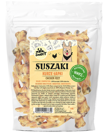 Mr Bandit KURZE ŁAPKI 1kg naturalny przysmak dla psa