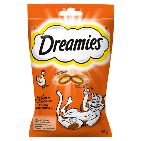 Dreamies z Pysznym Kurczakiem 6x60g (360g) Przysmaki dla kota