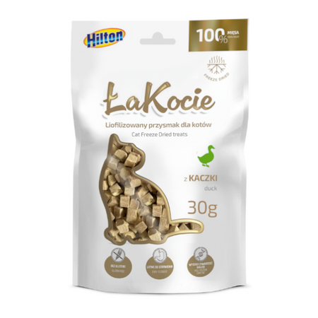 Hilton ŁaKocie Liofilizowana Kaczka 30g Naturalny Przysmak Dla Kota