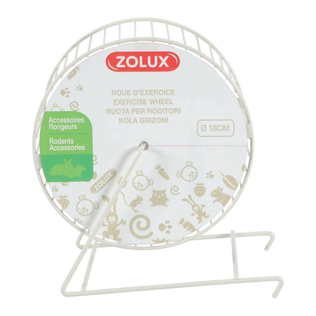 ZOLUX Kołowrotek Metalowy Dla Gryzoni 18 cm Beżowy