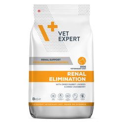 Vet Expert Renal Elimination 8kg Sucha Karma Weterynaryjna Dla Psów z Niewydolnością Nerek Królik z Kaczką