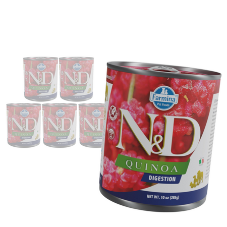 Farmina N&D Dog Quinoa Digestion 6x285g Dietetyczna Mokra Karma Dla Psa Z Jagnięciną Na Trawienie