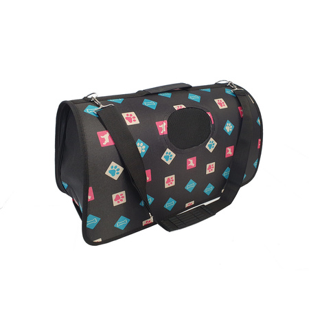 Transporter Torba Podróżna Dla Psa Kota Królika Składana Czarna