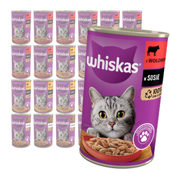 Whiskas Adult Mix Smaków 24x400g Mokra Karma Dla Dorosłych Kotów