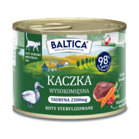 Baltica Smaki Regionów Mix Smaków 24x185g Bezzbożowa Mokra Karma Dla Kotów Sterylizowanych