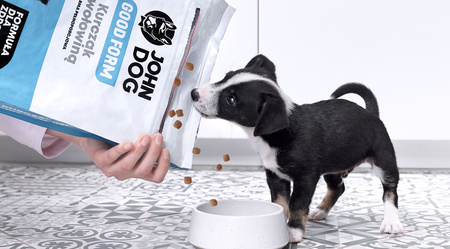 John Dog GOOD FORM PUPPY Kurczak z Wołowiną 12kg - sucha karma dla szczeniąt KSIĄŻKA GRATIS