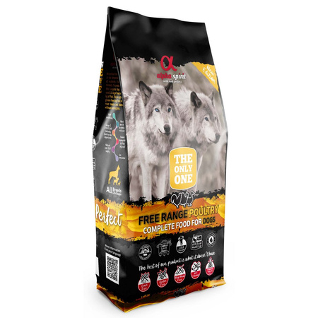 Alpha Spirit Pełnoporcjowa Sucha Karma Dla Psów POULTRY 12kg