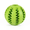 Piłka Gumowa Na Smaczki Dla Psa Zabawka Dentystyczna Gryzak 5cm Zielona