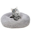 Legowisko Dla Psa I Kota Pluszowe XS 40cm Ciepłe Jasnoszare