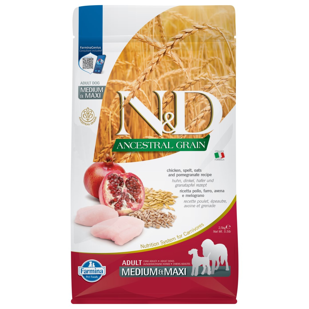 Farmina N&D Ancestral Grain Chicken Adult Medium & Maxi