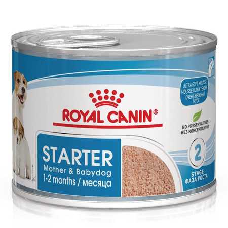 Royal Canin Starter Mousse Mother & Babydog 195g Karma Mokra Mus Dla Suk W Czasie Ciąży Laktacji I Szczeniąt
