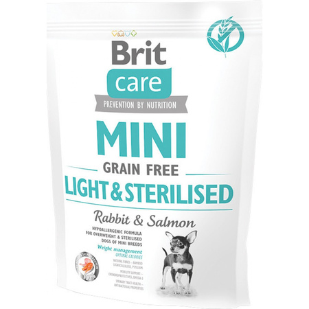 BRIT CARE Sucha Karma Premium Bezzbożowa dla Małych Psów Sterylizowanych 0,4kg
