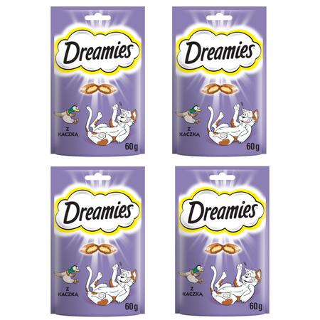 Dreamies z Wyśmienitą Kaczką 4x60g Przysmak dla kota