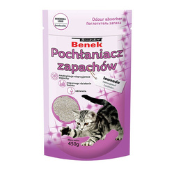 Super Benek LAWENDA 450g Granulki - Pochłaniacz Zapachów do Kociej Kuwety