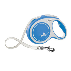 FLEXI Smycz automatyczna New Comfort L Taśma 5 m do 50kg kol. Niebieski