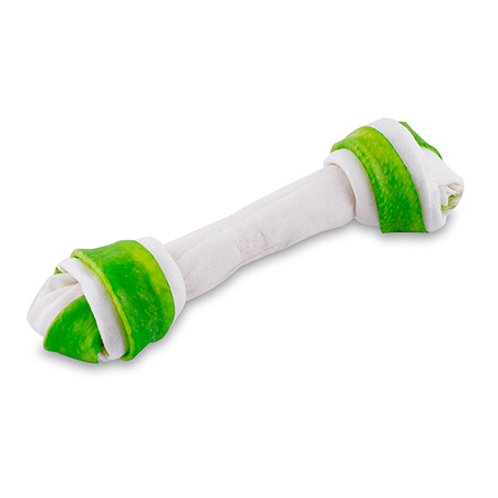MACED Kość wiązana biała chlorofil 11cm - Gryzak dla psów małych ras