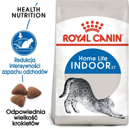 Royal Canin Indoor 27 Adult 2kg Sucha Karma Dla Dorosłych Kotów Niewychodzących
