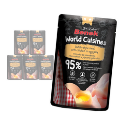 Super Benek World Cuisines 6x100g Mokra Karma Dla Kota Potrawka po Holendersku z Kurczakiem w Jajecznej Galaretce