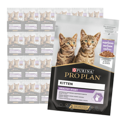 Purina Pro Plan Kitten Healthy Start 24x85g Mokra Karma Dla Kociąt z Indykiem w Sosie