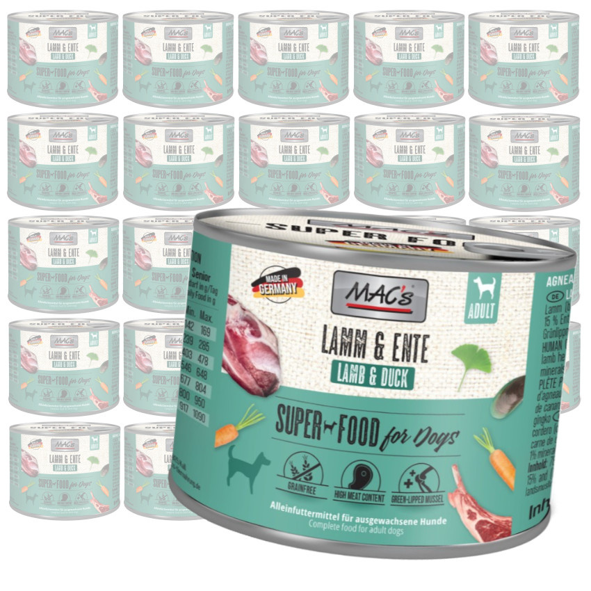 MAC's Dog Bezzbożowa Mokra Karma Z Jagnięciną I Kaczką