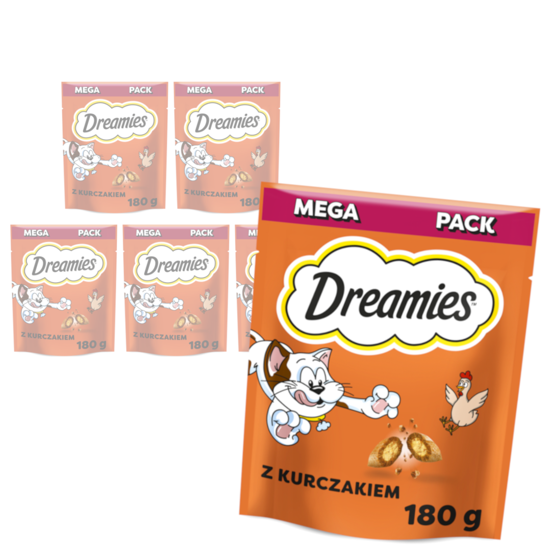 Dreamies z Pysznym Kurczakiem Przysmaki Dla Kota