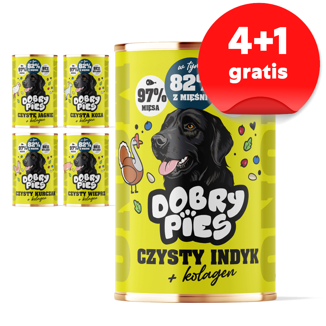 Dobry Pies Mono Indyk Monoproteinowa Mokra Karma Dla Dorosłych Psów Z Indykiem I Kolagenem