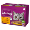 WHISKAS Adult Saszetki 48x85g Drobiowa Uczta Mokra Karma Dla Dorosłego Kota w Galaretce Kawałki z Kurczakiem Kaczką Drobiem Indykiem