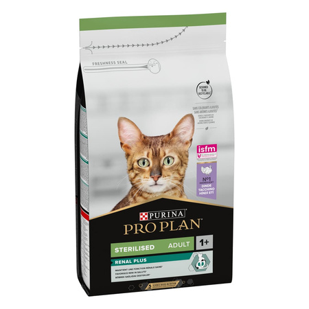 Purina Pro Plan Sterilised Renal Plus Adult Zdrowe Nerki Sucha Karma Dla Kotów z Indykiem 1,5kg