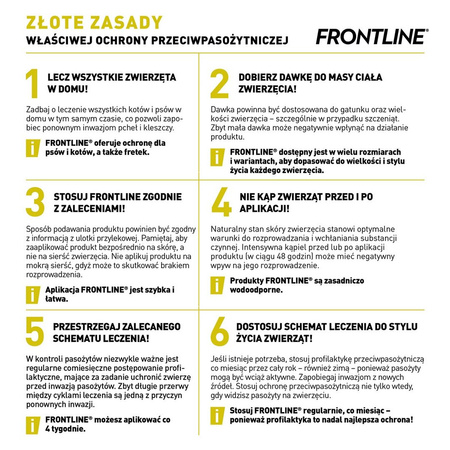Frontline Tri-Act Dla Psów M 10-20kg Pipeta 3x2ml Krople Na Pchły Kleszcze Komary i Inne Owady
