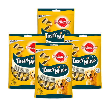 Pedigree Tasty Minis 4*140g o Smaku Sera i Wołowiny -  Przysmak dla psa
